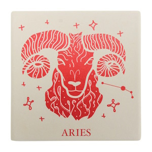 Ceramic Coaster - Aries