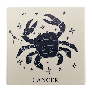 Ceramic Coaster - Cancer