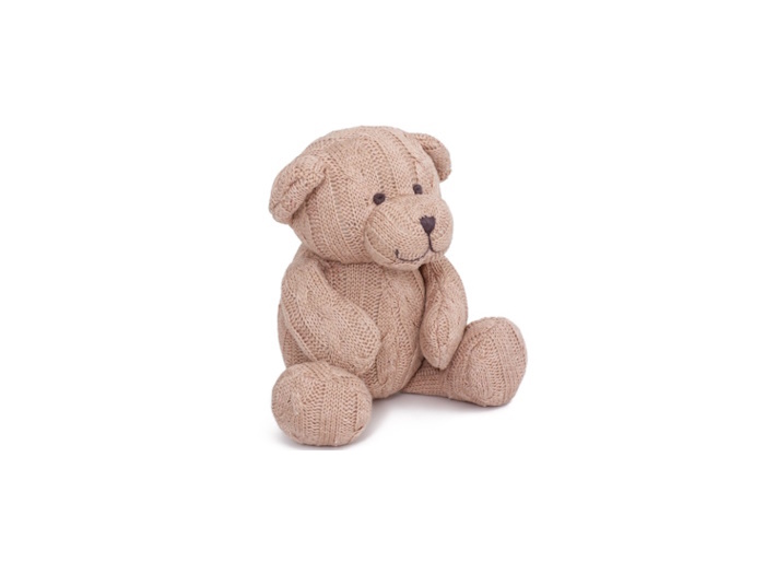 Zoe Cable Knit Teddy Bear