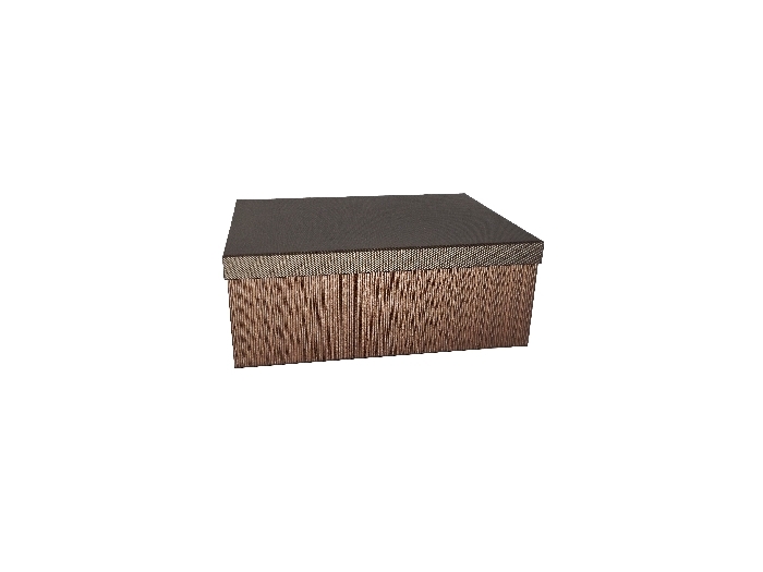 Gift Box Brown Stripes