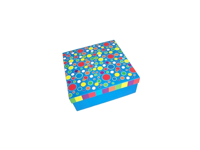 Polka Dots Blue Gift Box