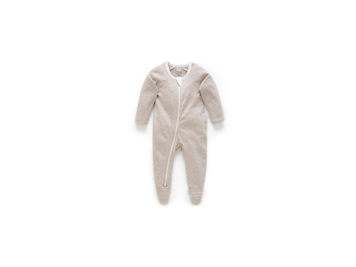 Organic Cotton Zip Growsuit