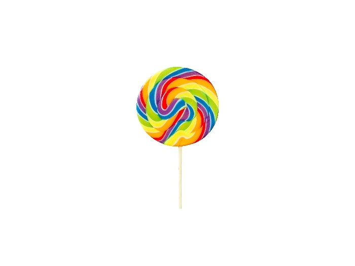 Rainbow Swirl Lollipop